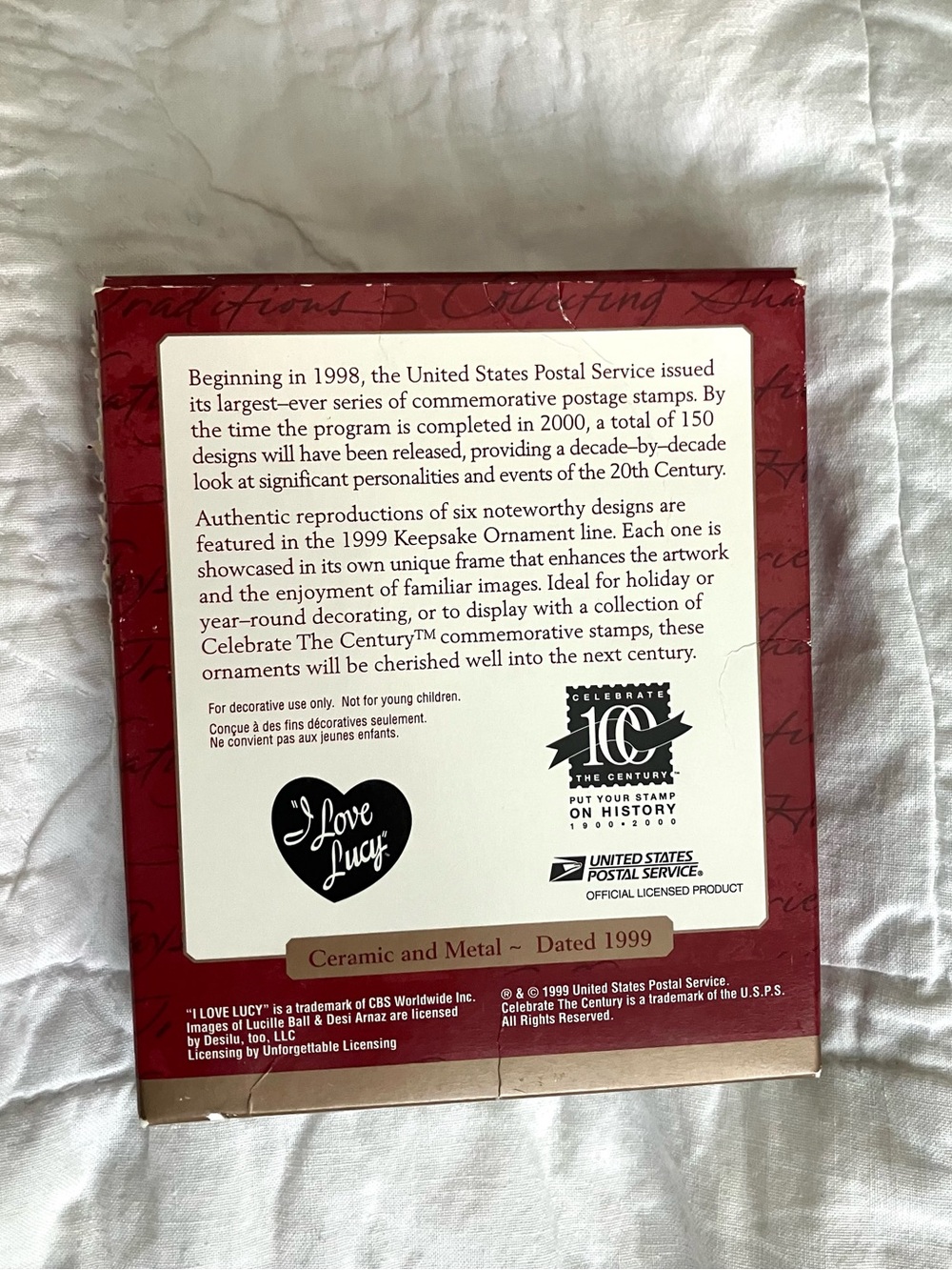 Vintage I love Lucy Hallmark Keepsake Ornament Rare Collectible - Picture 4 of 6